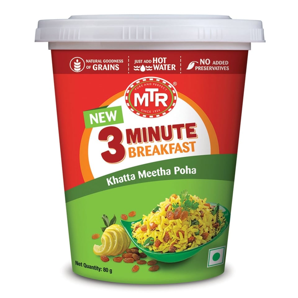 Mtr 3Minute Khatta Meetha Poha 80Gr