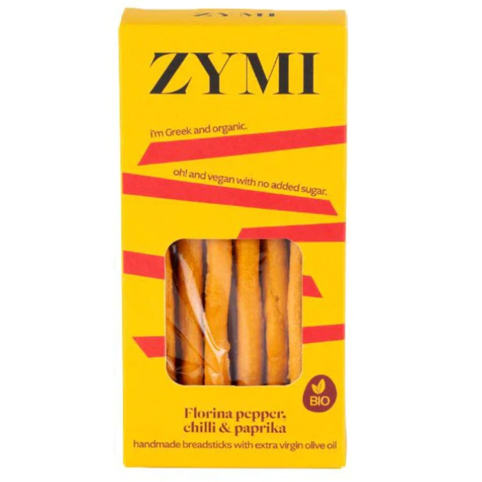 Florina Pepper, Chilli & Paprika Handmade BIO Breadsticks - ZYMI (140g)
