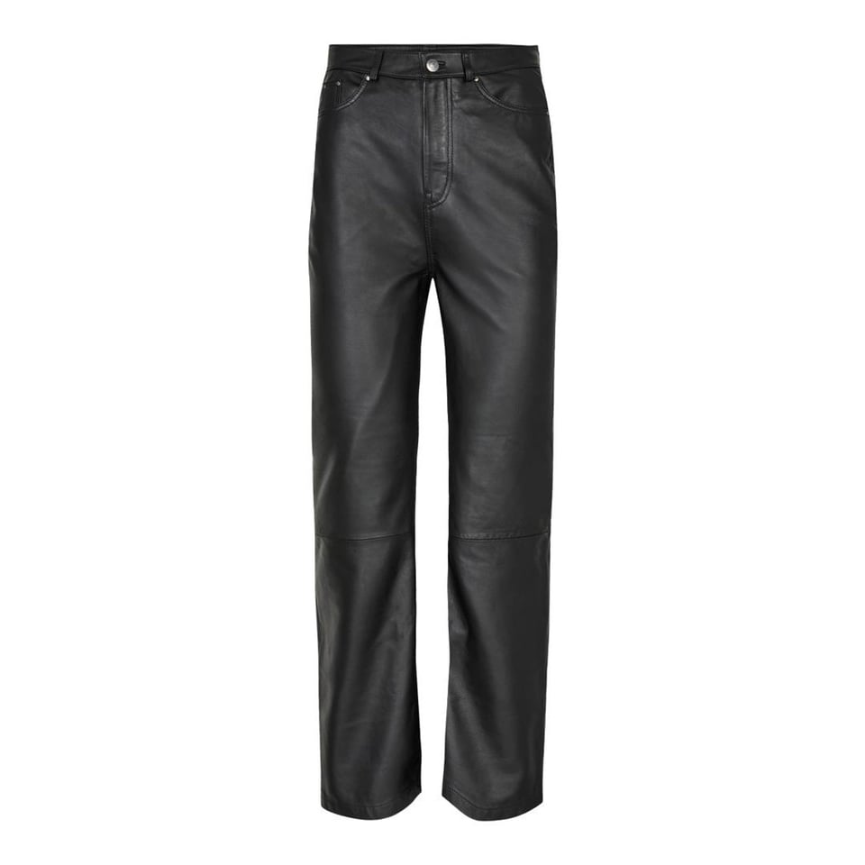 Co'Couture Vika Leather Jeans - Black