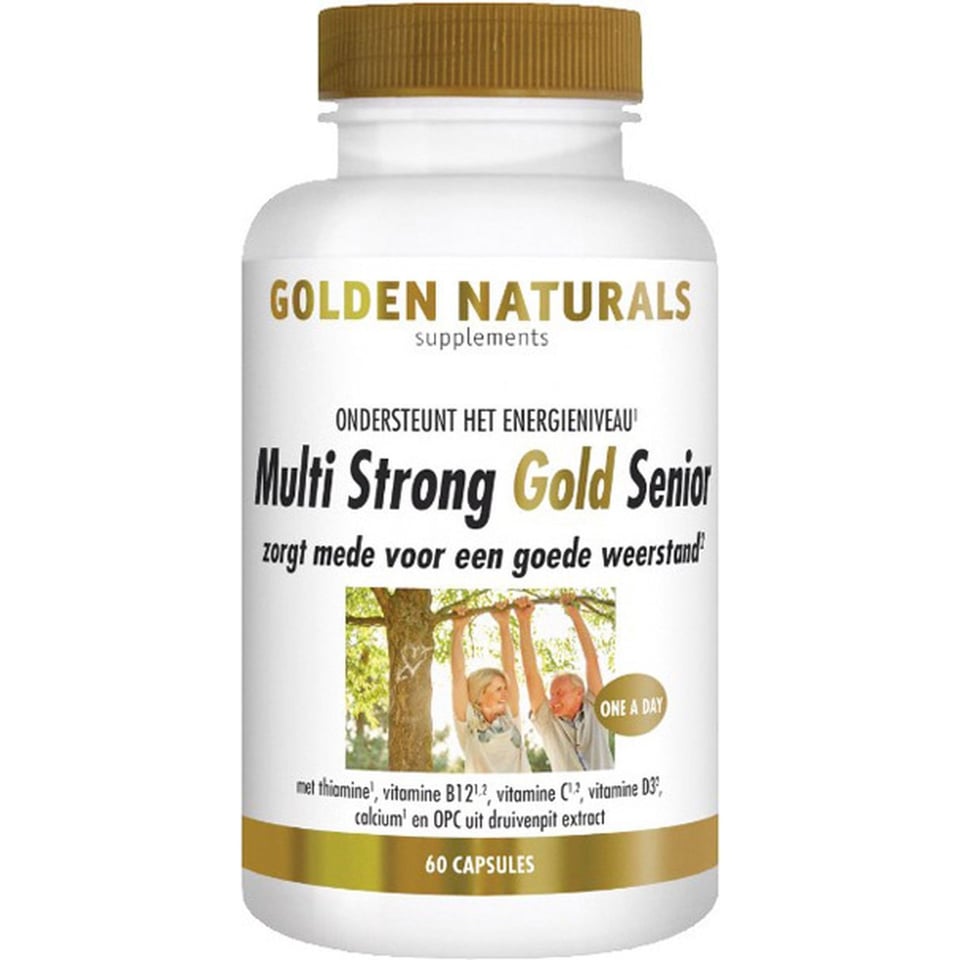 Golden Naturals Multi Strong Gold Senior (60 Vegetarische Capsules)