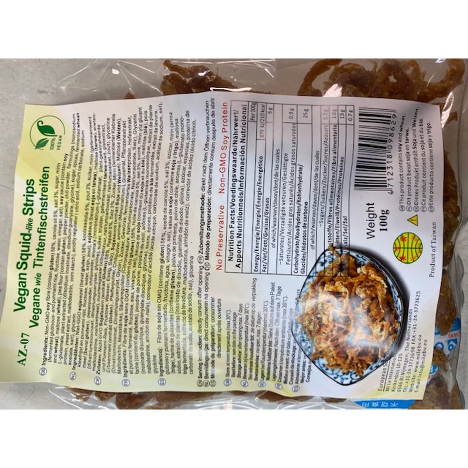 Vegan Squid Like Strips 100g