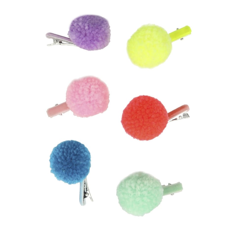 merimeri Unicorn pompom hair clips