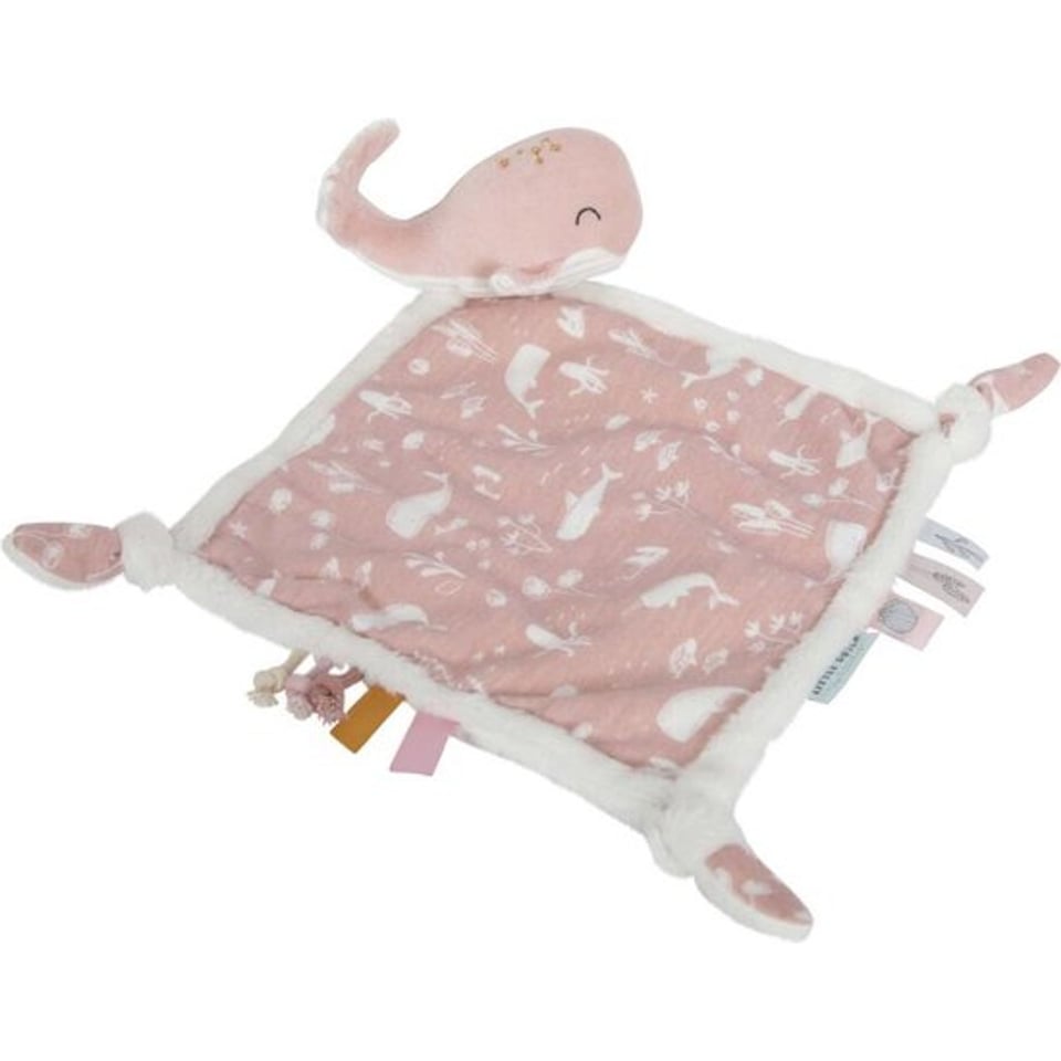 Little Dutch Knuffeldoek Walvis Ocean Pink