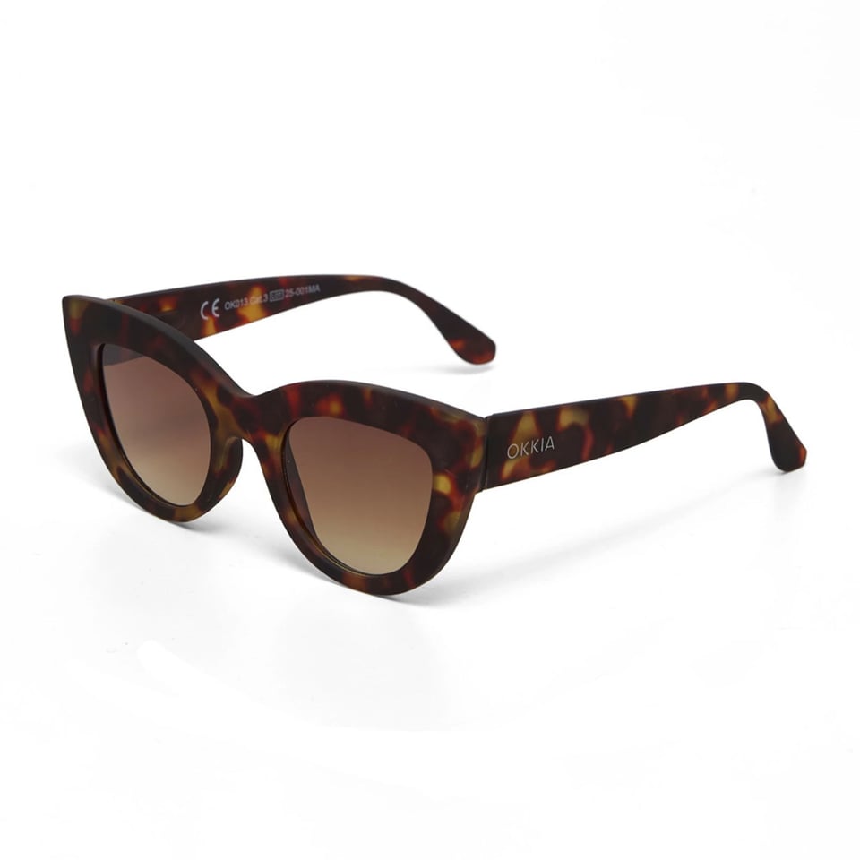 Zonnebril CLAUDIA Big Cat-Eye Classic Havana OK013-CH