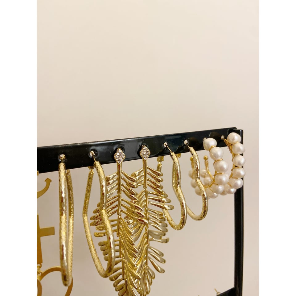 Goud Pearl earrings - Small - OneSize