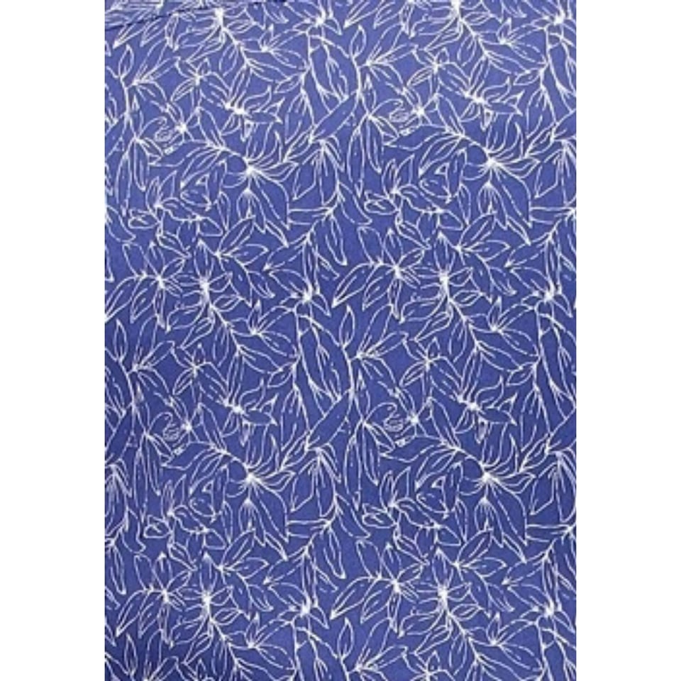 Heren Overhemd Bloemenprint - Slim Fit - 3085 - Blauw