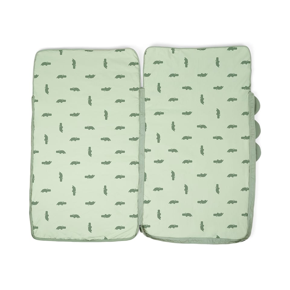 Quilted Kids Slumber Bag Croco Green