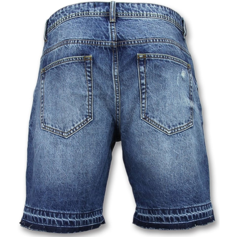 Korte Spijkerbroek Mannen - Shorts Heren Sale - J965 - Blauw