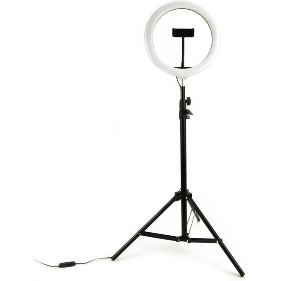 Selfie Ringlamp 26 Cm Met Statief 210cm
