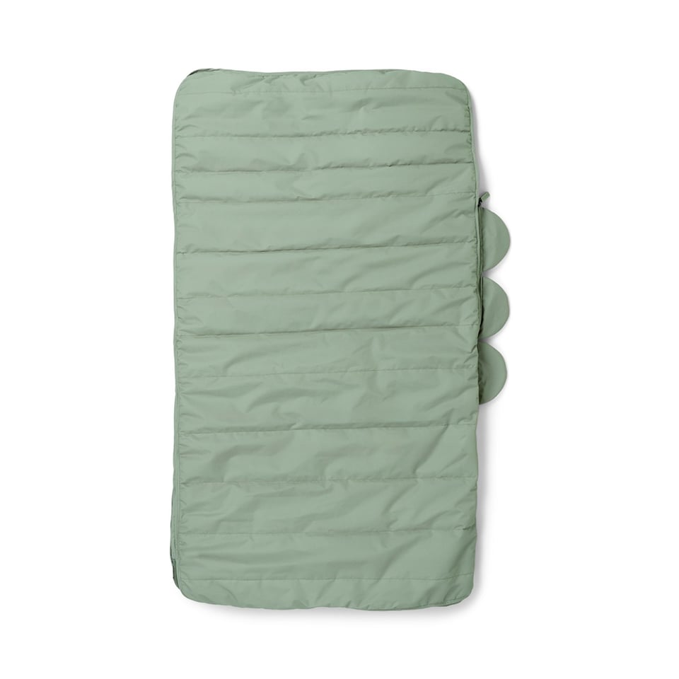 Quilted Kids Slumber Bag Croco Green