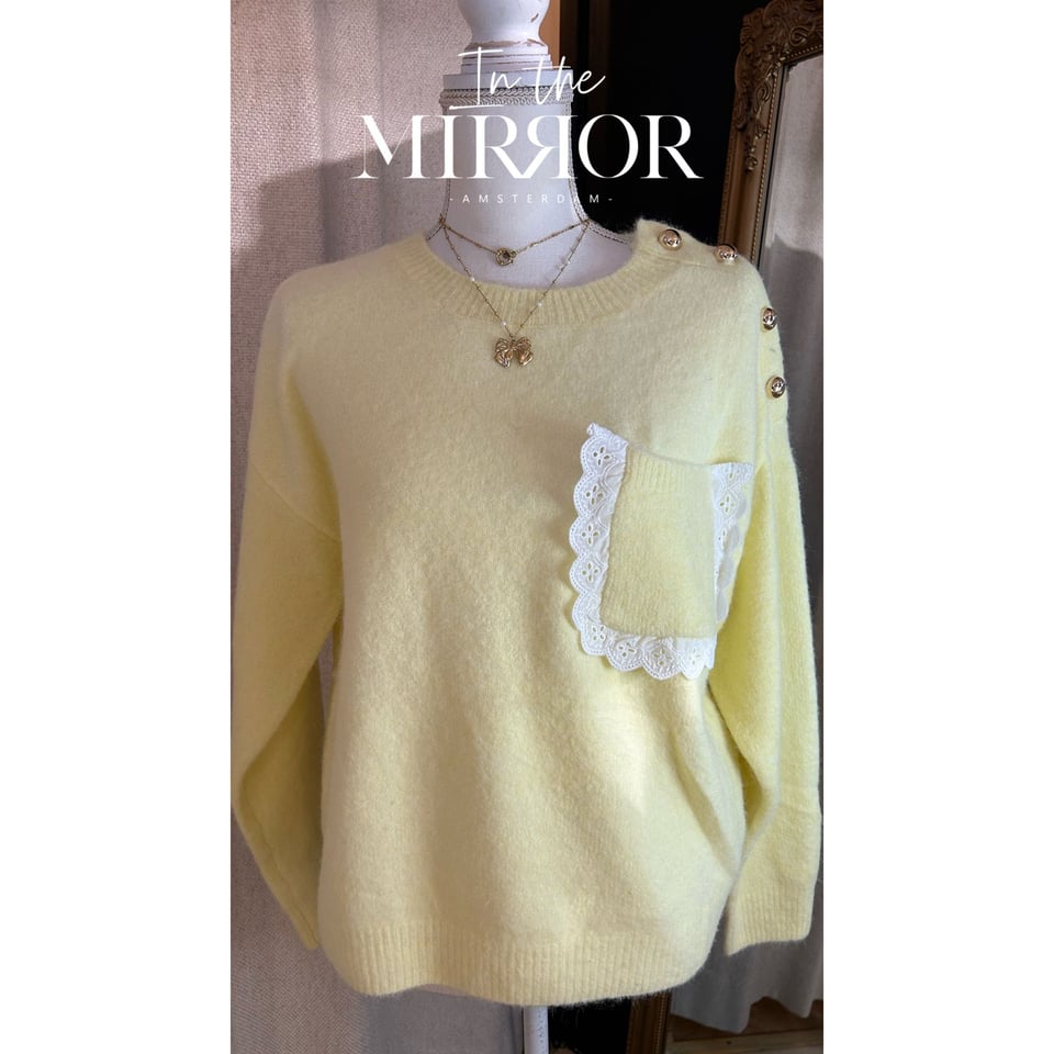 Soft Yellow new Jaune Pullover  - OneSize36.38.40