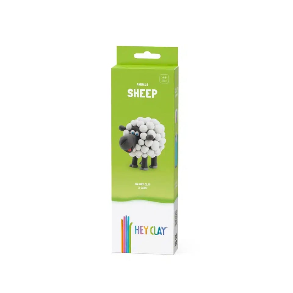 Hey Clay Boetseerklei Schaap - 3 Kleuren