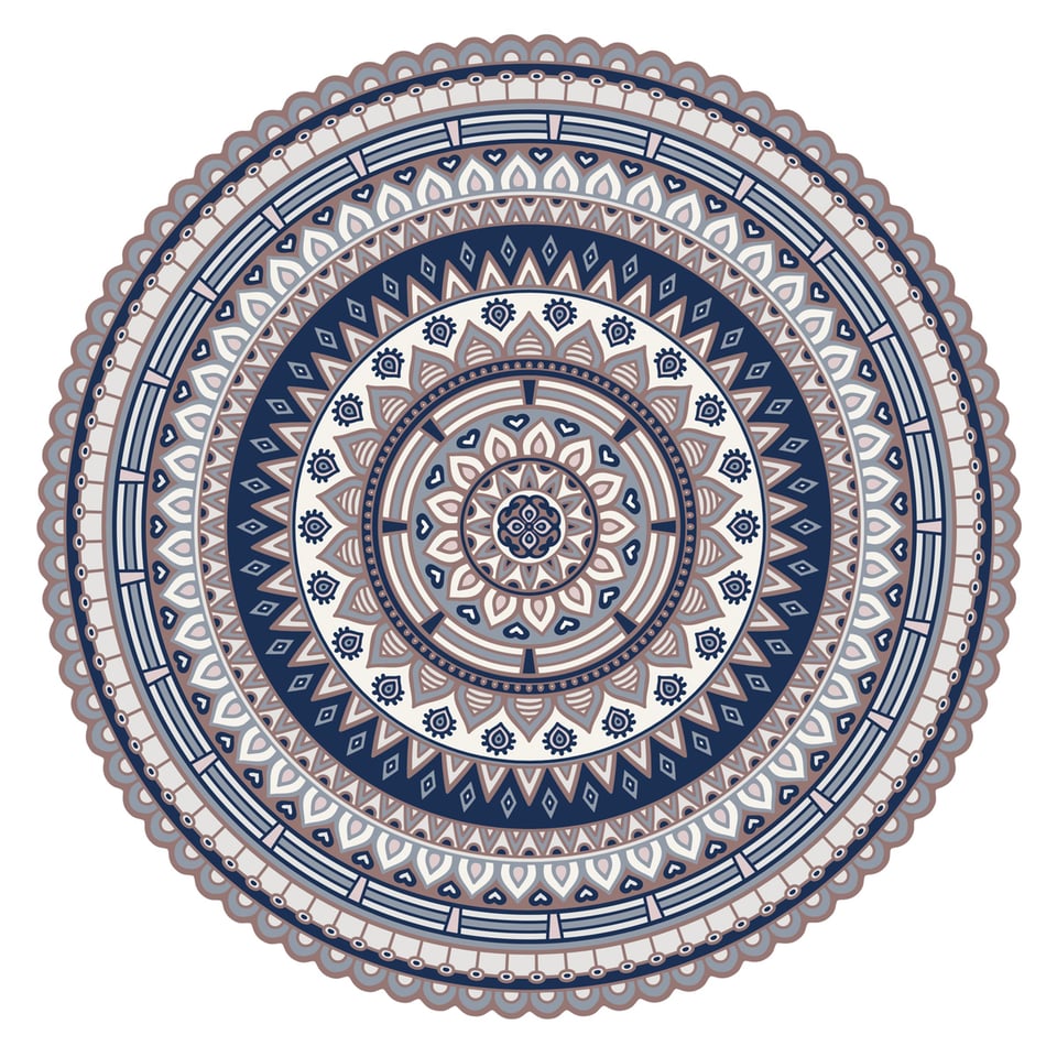 Placemat Mandala 2 Blauw