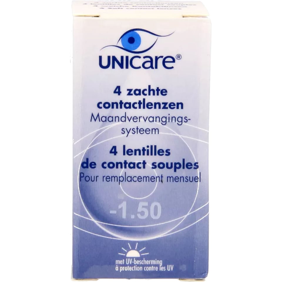 Unicare Zachte Maandlens -1.50 4st 4
