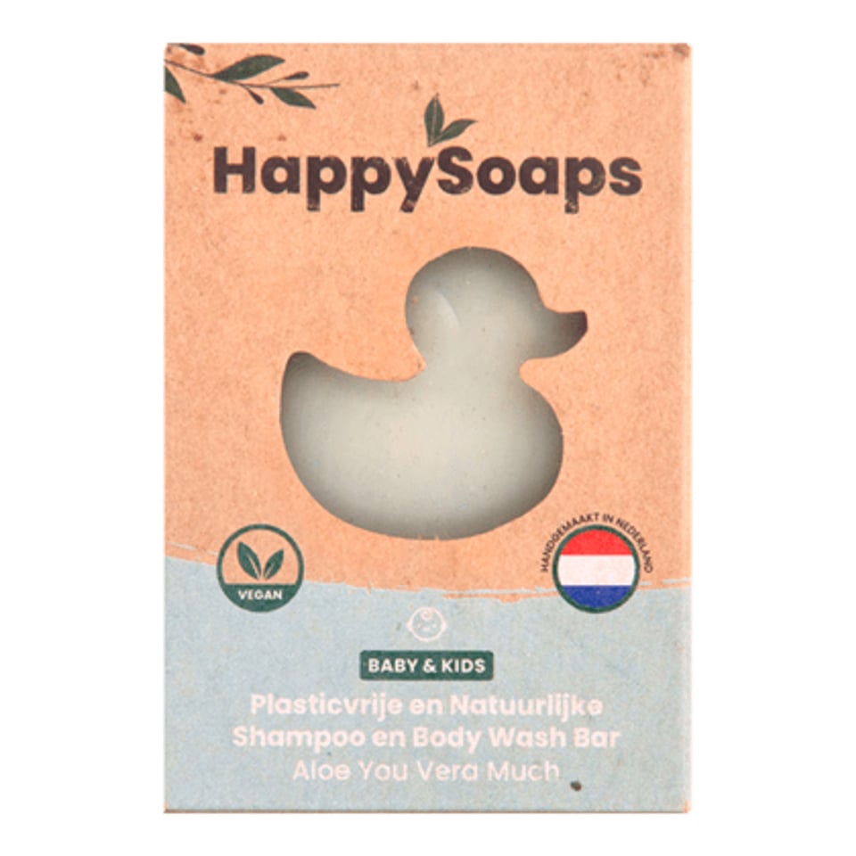 HappySoaps Baby Shampoo en Body Wash Bar Aloë You