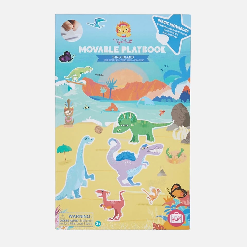 Tigre Tribe Movable Playbook Dino Island 3+