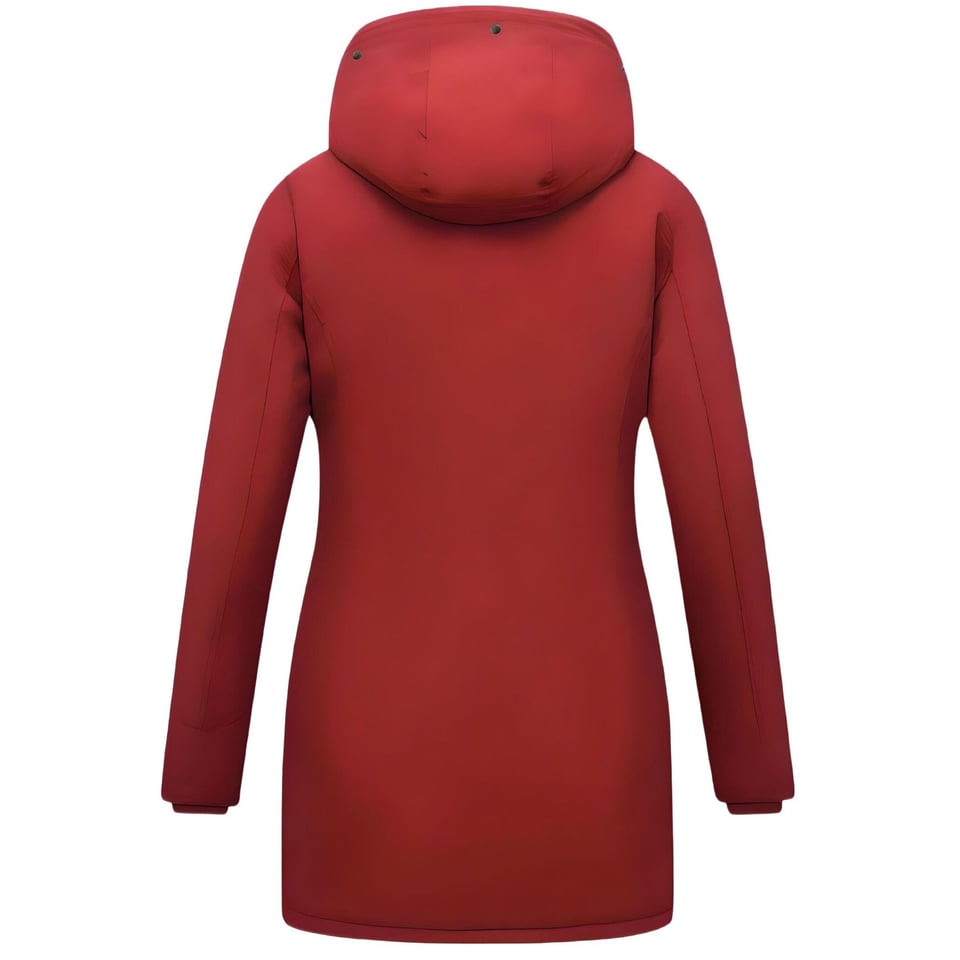 Winterjas Getailleerd Dames Met Capuchon - 280 - Rood