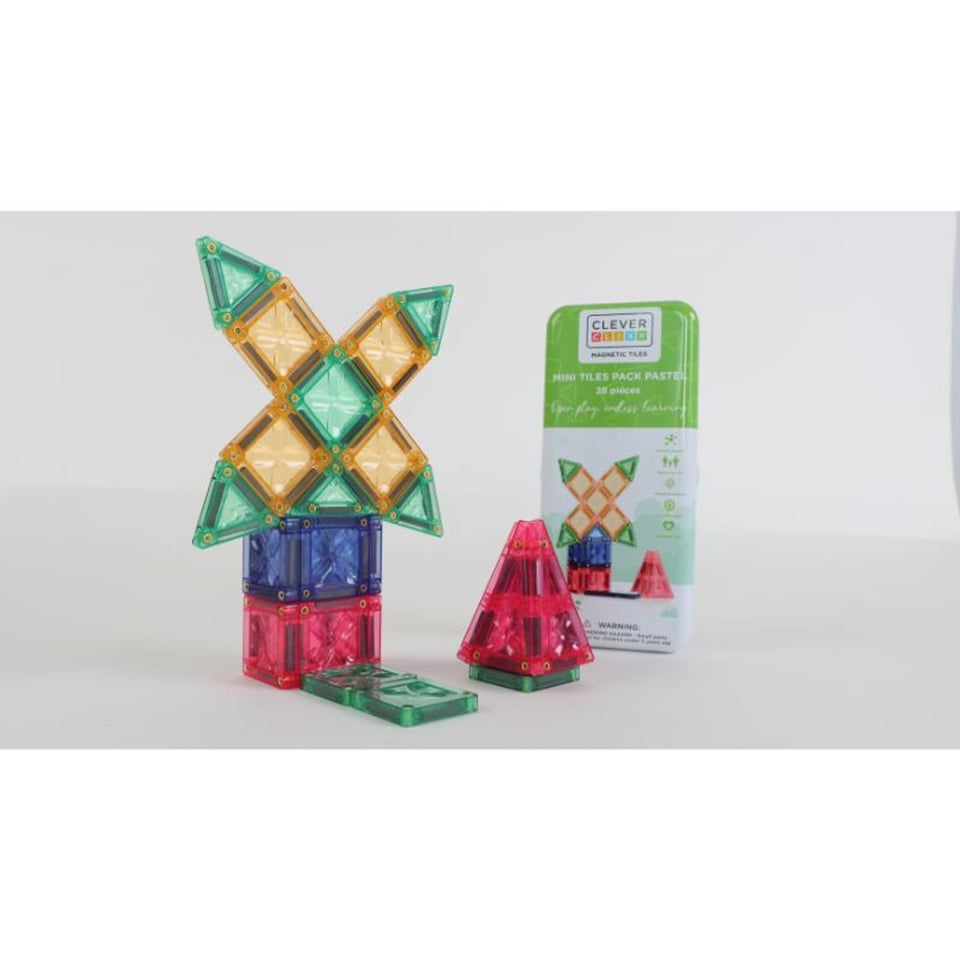 Cleverclixx Mini Tiles Pack Pastel 28 Stuks