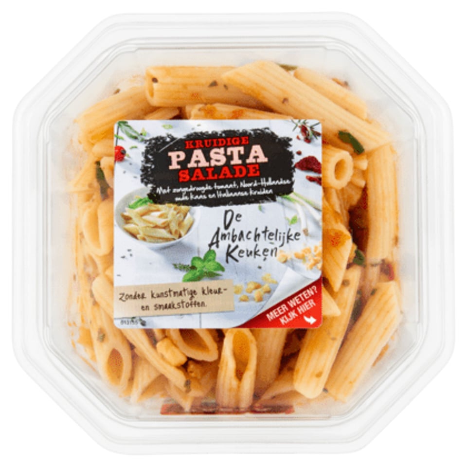 Ambachtelijke Keuken Pasta Zongedroogde Tomaat Salade