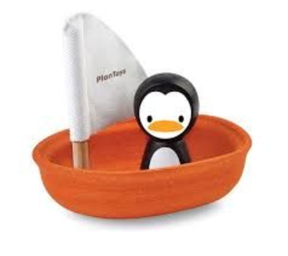 Plan Toys Zeilboot Pinguïn