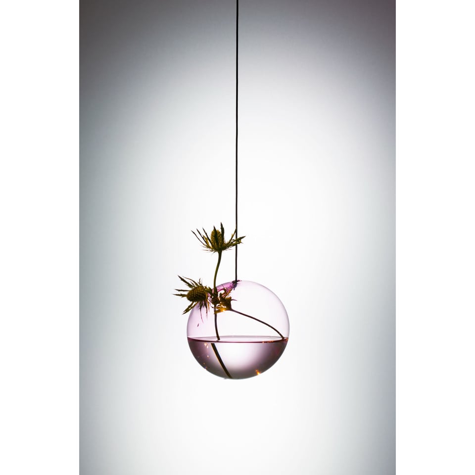 Vaas Flower Bubble Hang Klein Roze