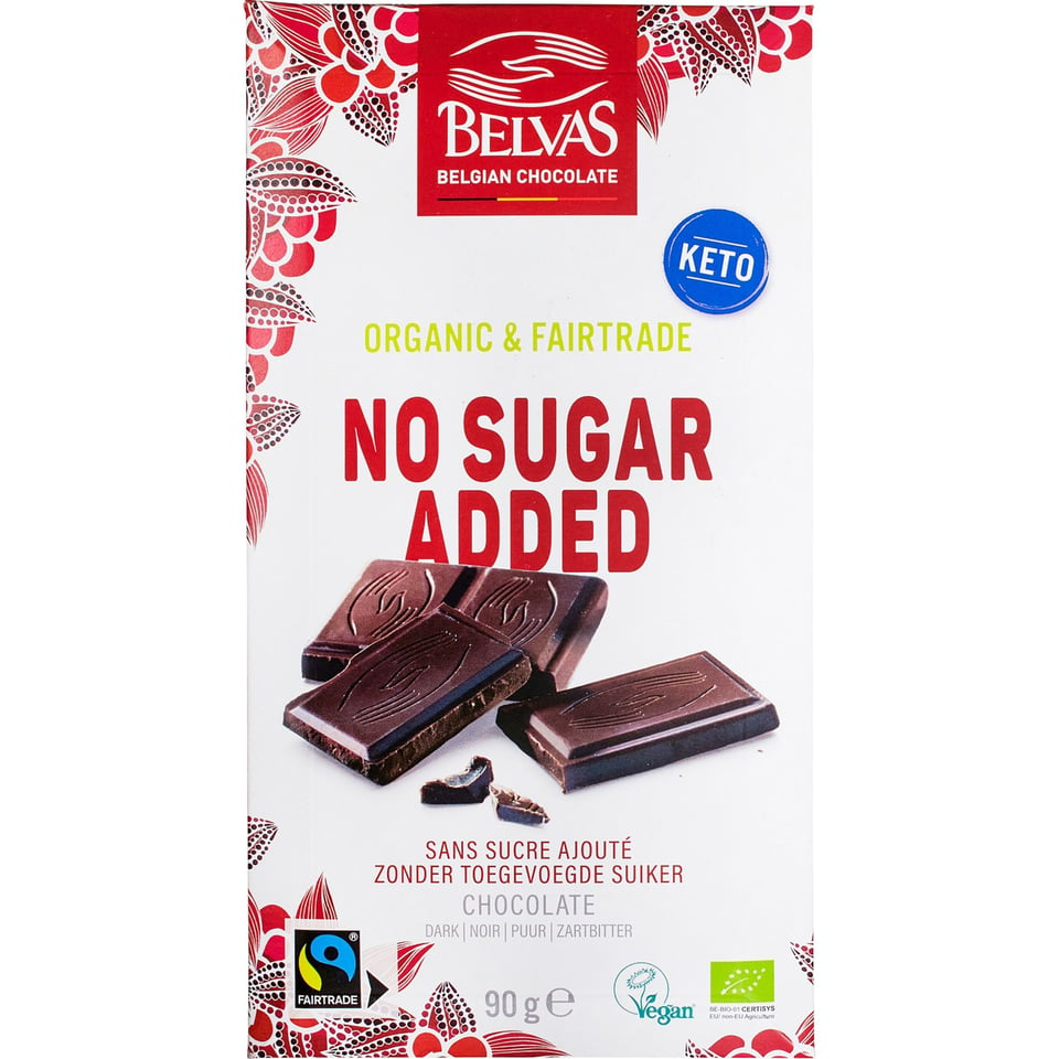 Pure Chocolade 54% Zonder Toegevoegde Suiker