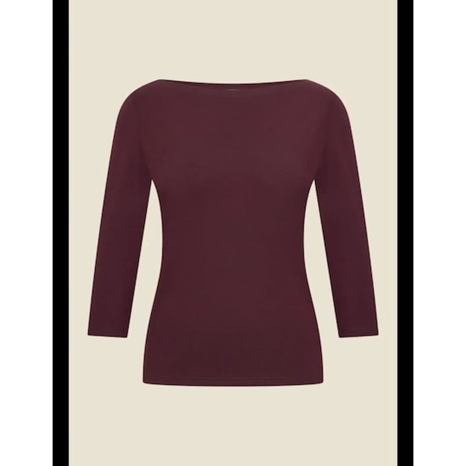 VERY CHERRY Boatneck top grape
