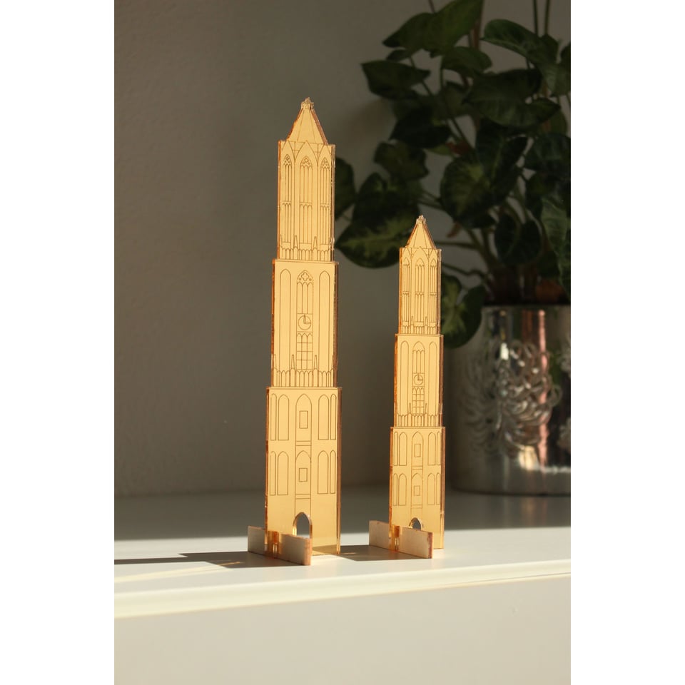 JUDS Plexiglas Domtoren Staand 21 Cm Goud