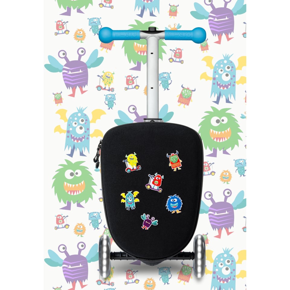 Micro Step Luggage Junior LED Patch & Play Blauw