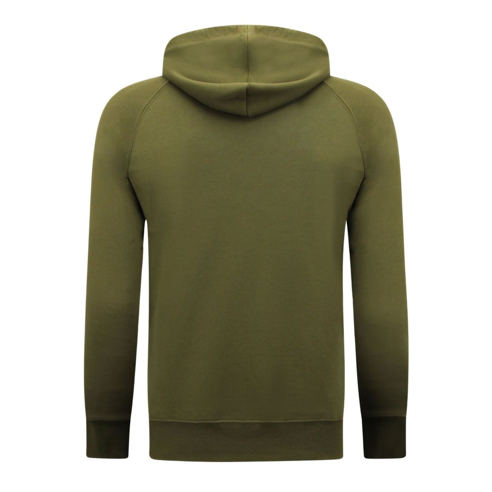 Hoodie Heren - Sweater Met Capuchon - Khaki