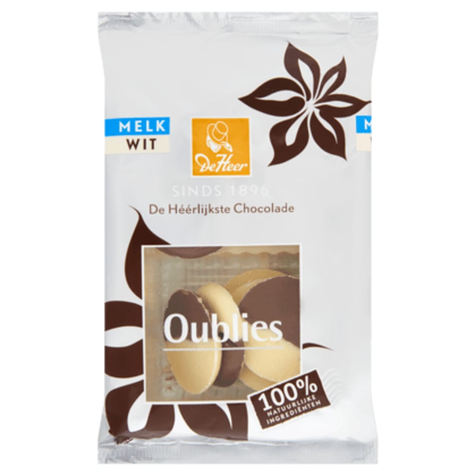 De Heer Chocolade De Heer Oublies Melk en Wit