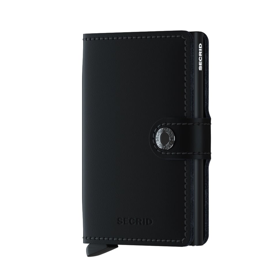 SECRID Matte Miniwallet Zwart