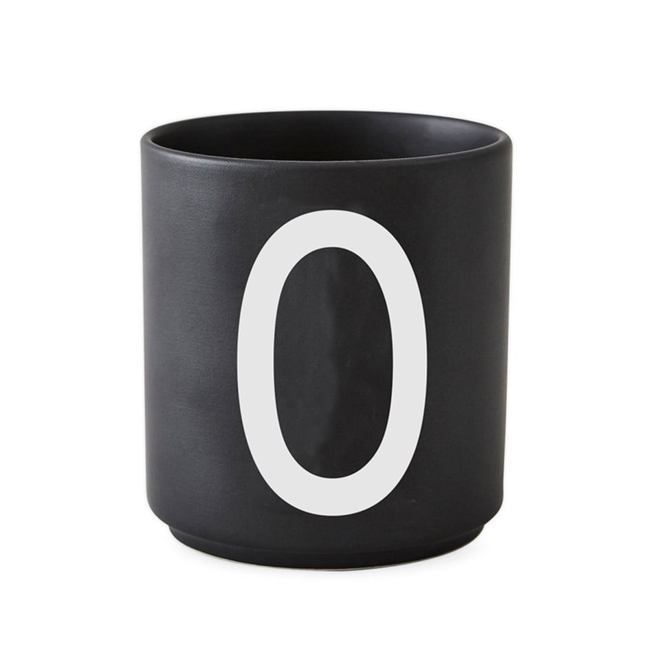 Design Letters Porseleinen Lettermok ZWART (Alleen Nog: H, O, Y)