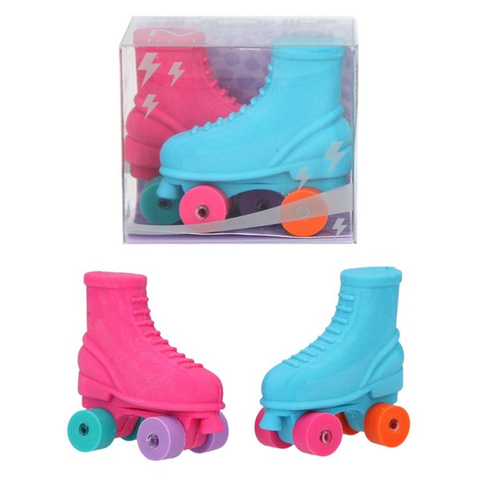 TOPModel Rolschaatsgum Roze-Blauw