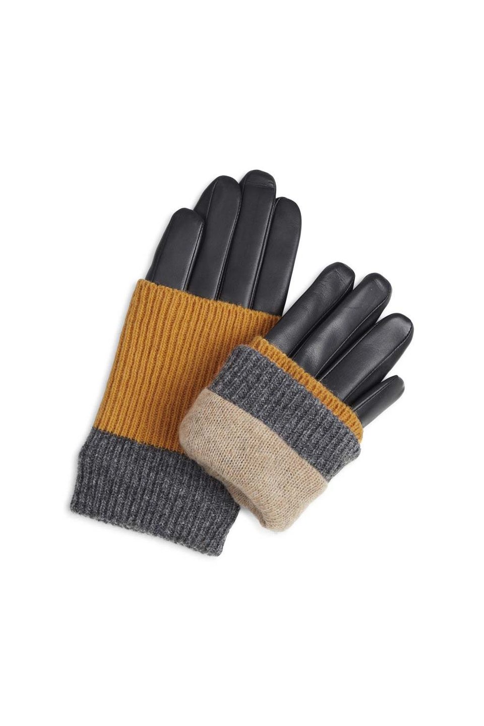 Markberg Helly Glove - Black W/ Amber + Grey