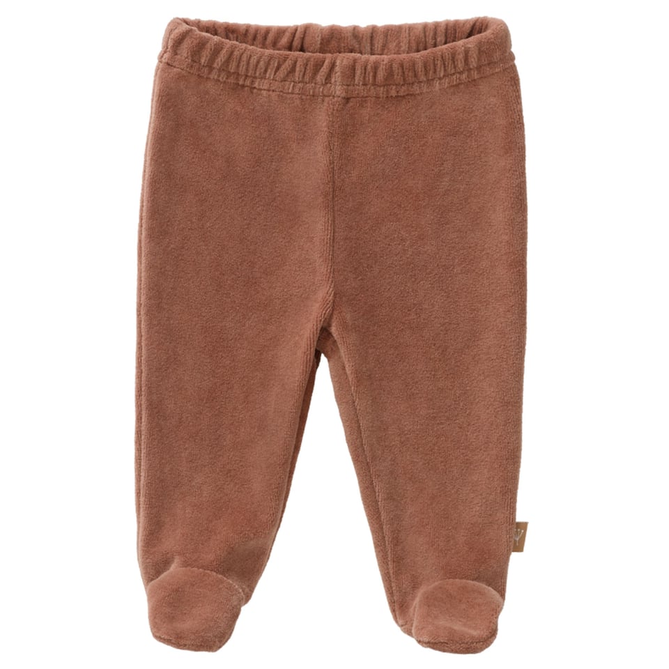 Fresk Trousers velours with feet Tawny brown