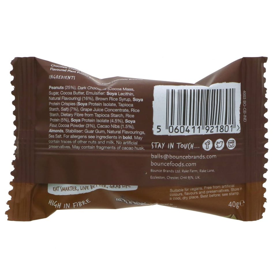 Bounce Dipped Choc Brownie Protein 40g