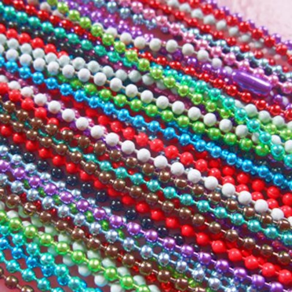 Gekleurde Ball Chains 70 Cm