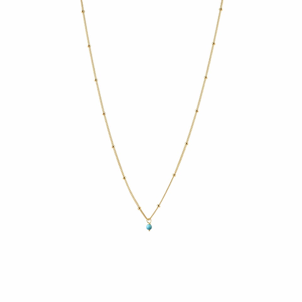 Gold Plated Necklace Pearl Pendant