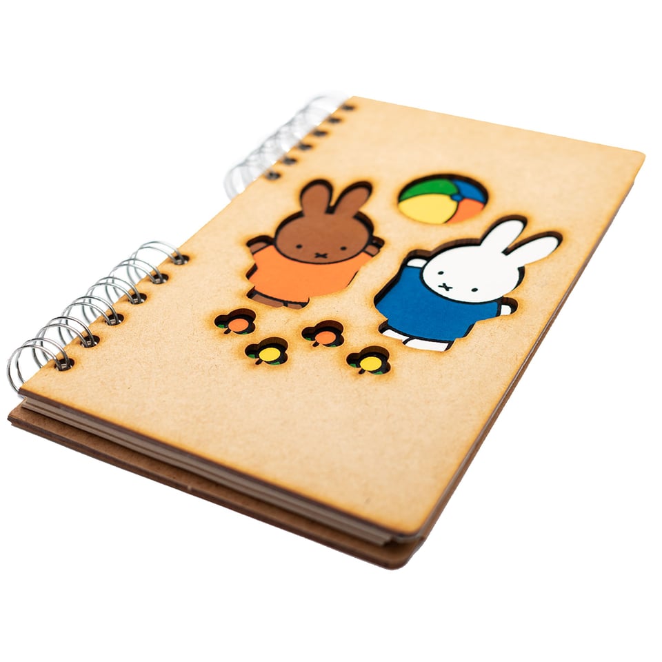 Sustainable journal - Recycled paper - Miffy & Nina