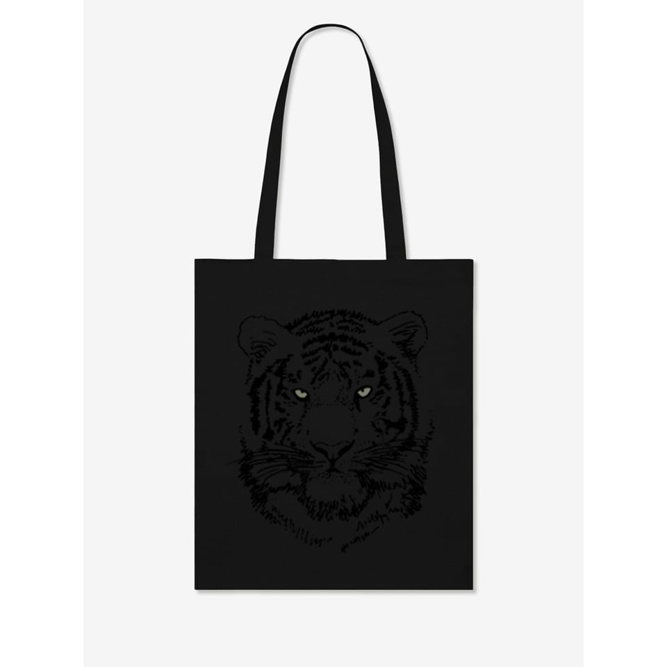 Black Tiger Tote Bag