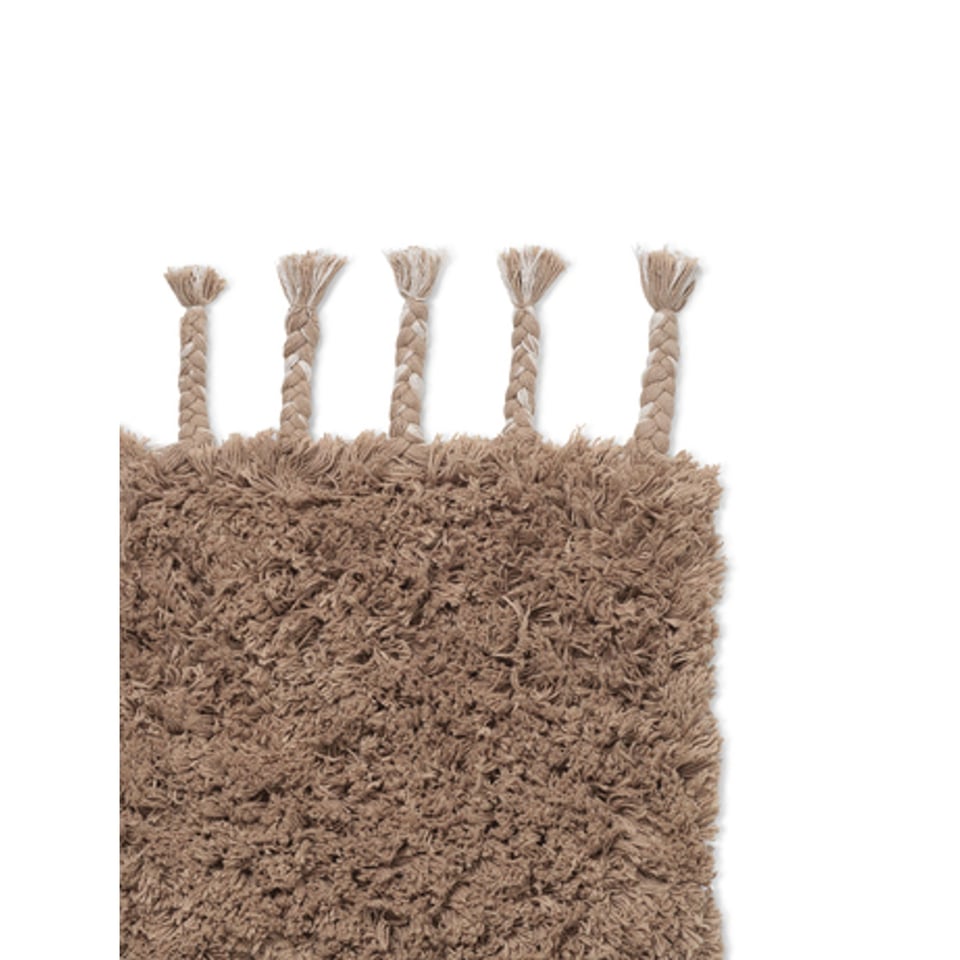 Ferm Living Amass Long Pile Mat White Pepper