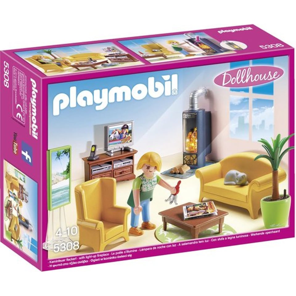 Playmobil 5308 Woonkamer Met Houtkachel