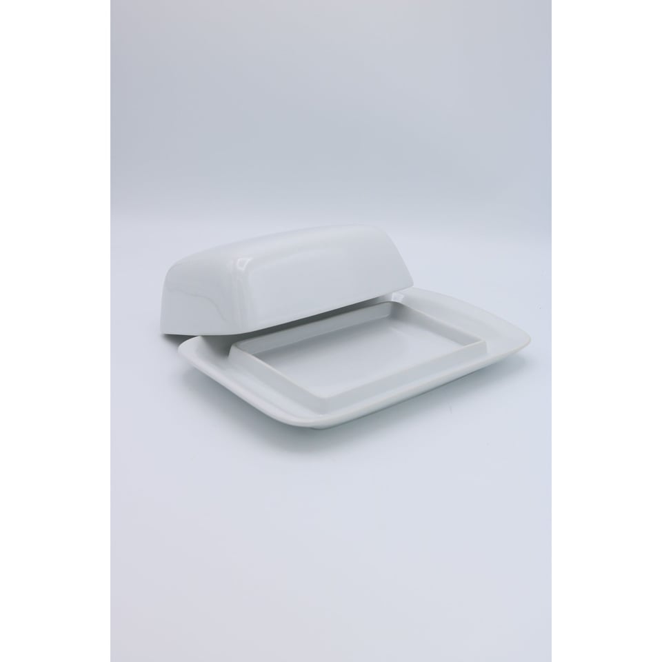 Botervloot - Porselein Wit 21X13.5Xh6.5cm