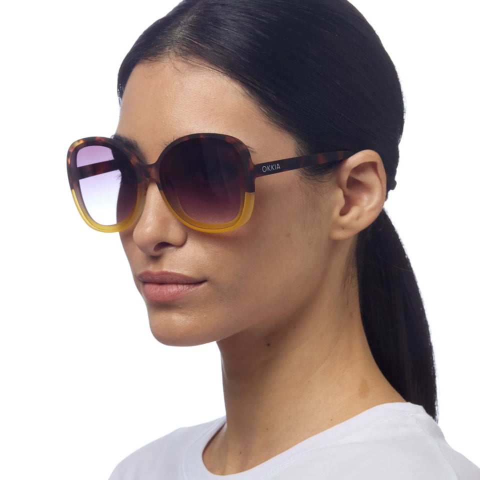 Zonnebril ANNA Butterfly Havana Yellow OK019-HY