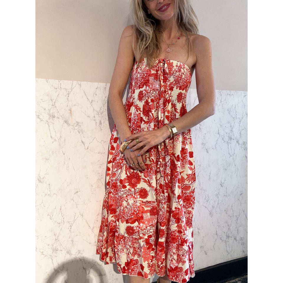 Midi skirt / dress Red Roses