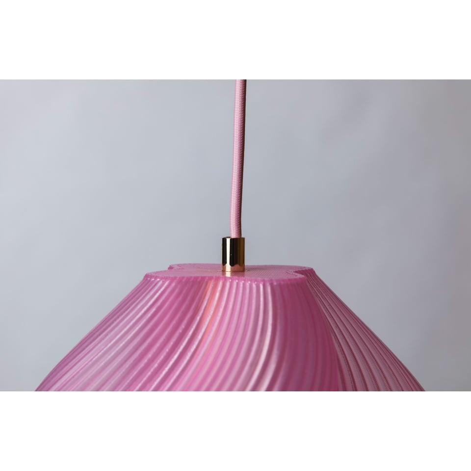 Lamp Soft Serve Pendant 1 Rose Sorbet Brass