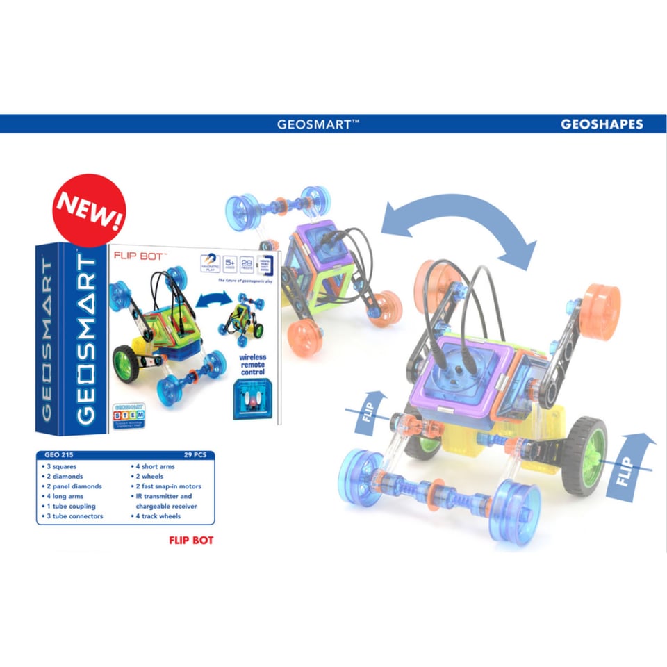 GeoSmart Flip Bot Met Draadloze Afstandsbediening 30 Delig 5+