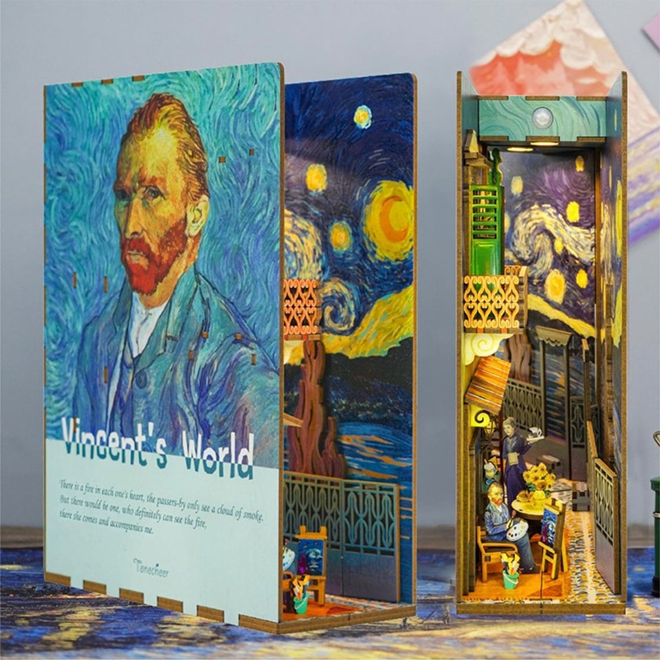 DIY Boekensteun Vincent Van Gogh