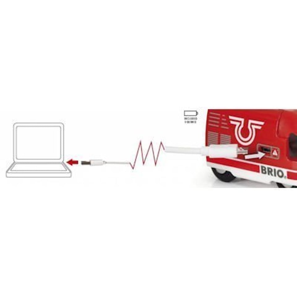 Brio Oplaadbare Travel Trein Met USB-Kabel